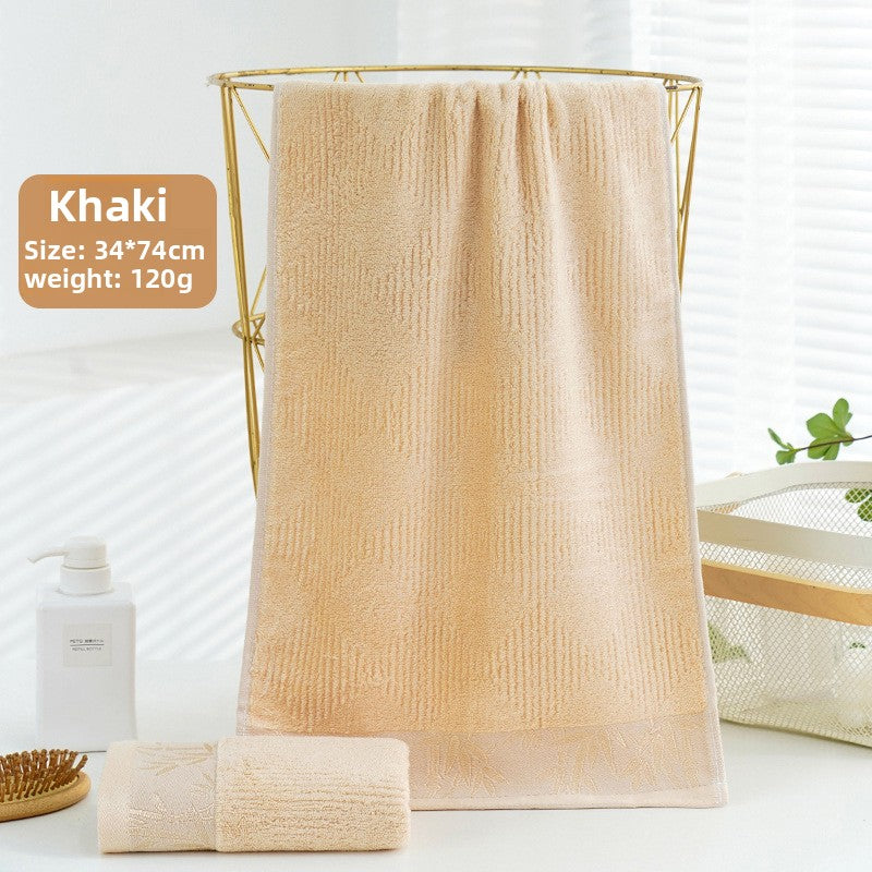 Solid-color face towel