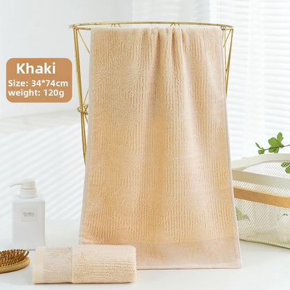 Solid-color face towel