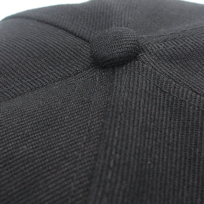 Solid color flat brim street dance cap hip-hop baseball cap