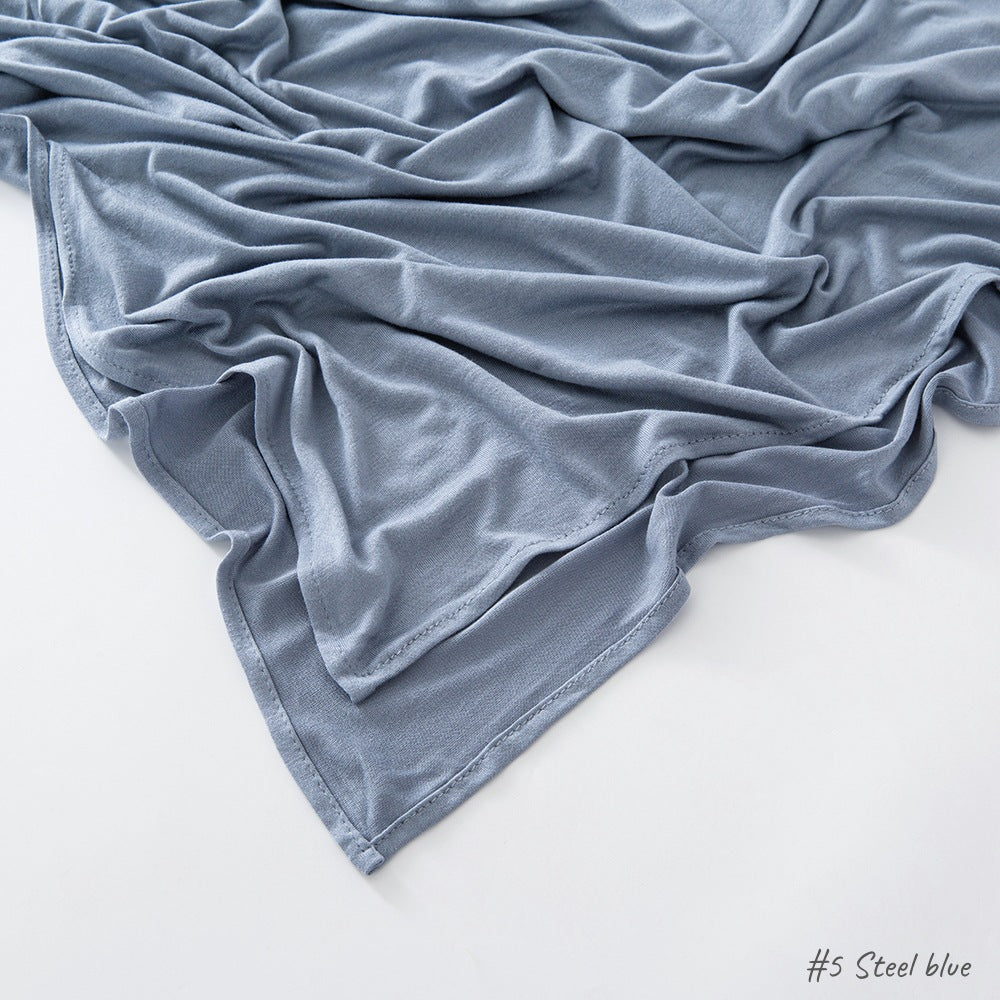 Solid-color headscarf veil shawl