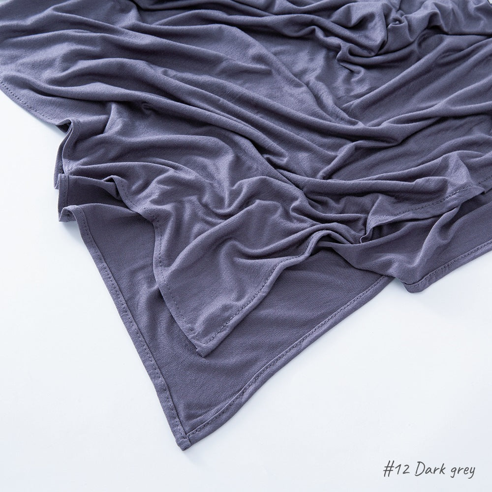 Solid-color headscarf veil shawl