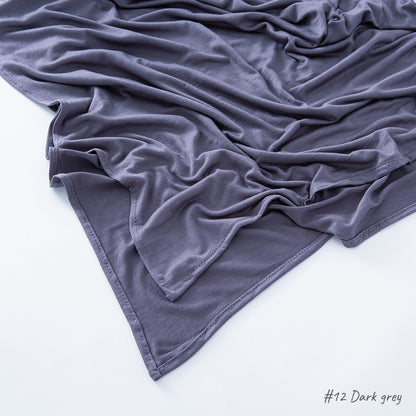 Solid-color headscarf veil shawl