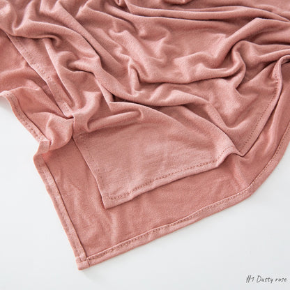 Solid-color headscarf veil shawl