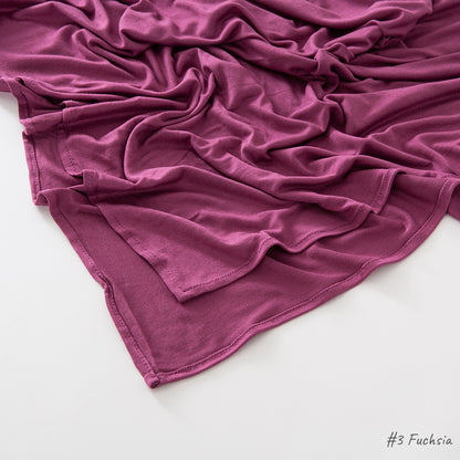 Solid-color headscarf veil shawl