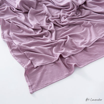 Solid-color headscarf veil shawl