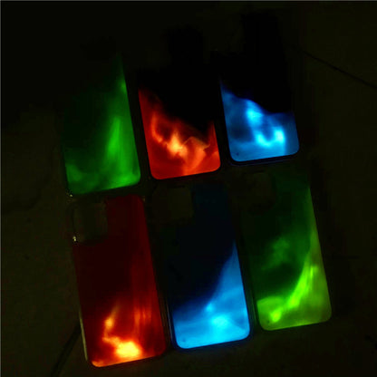 Solid Color Liquid Sand Glow iPhone Case