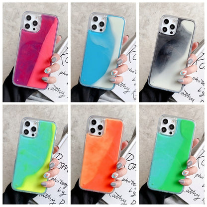 Solid Color Liquid Sand Glow iPhone Case