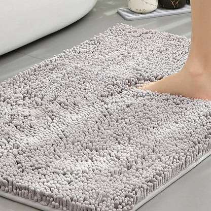 Solid Color Long-Haired Chenille Floor Mats