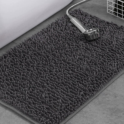 Solid Color Long-Haired Chenille Floor Mats