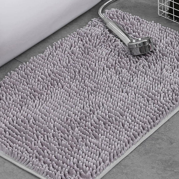 Solid Color Long-Haired Chenille Floor Mats