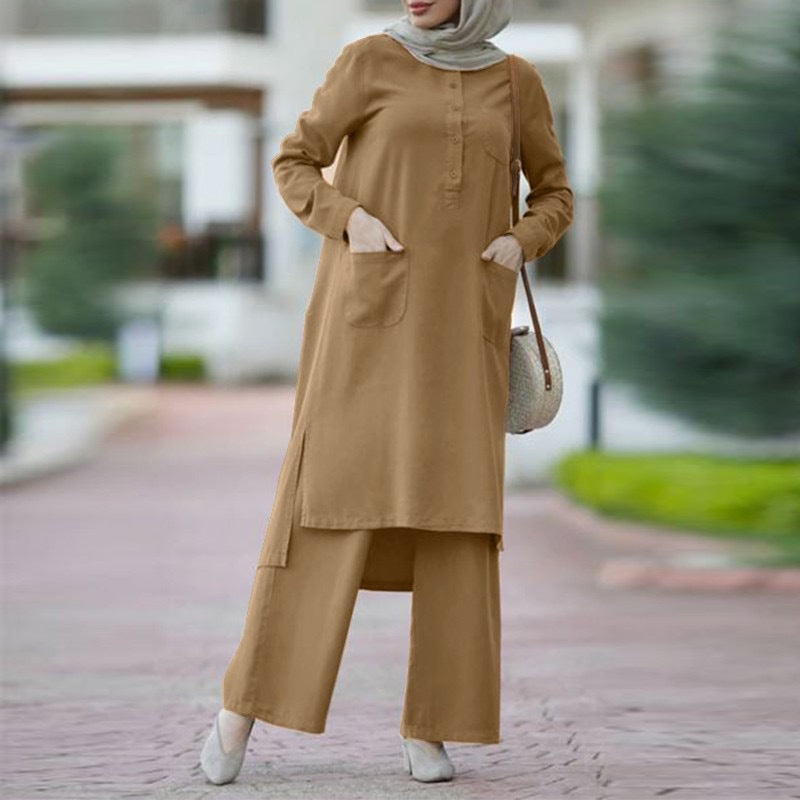 Solid color loose long sleeves