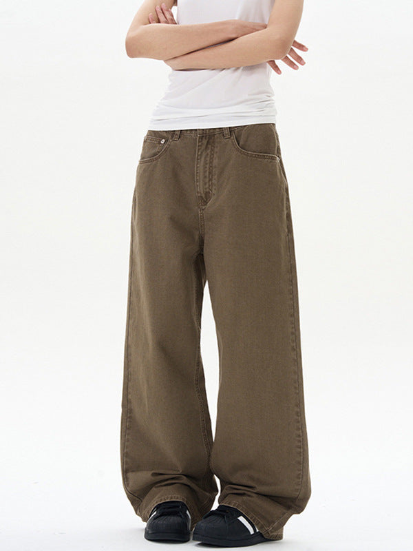 Solid Color Loose Pants