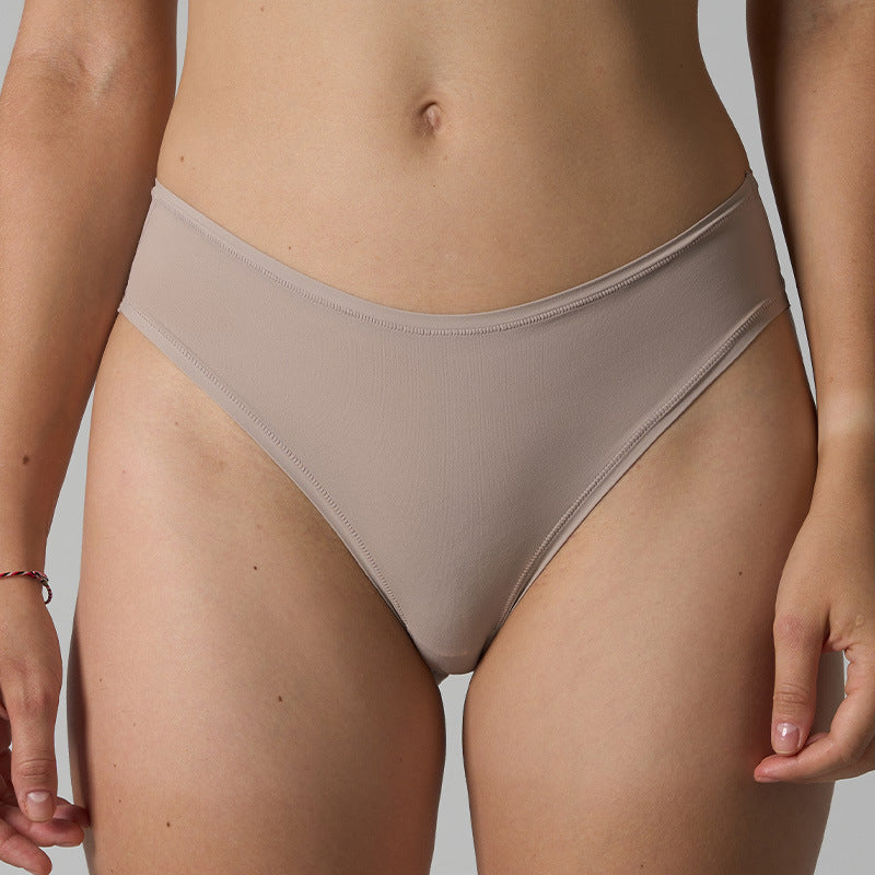 Solid Color Low-Waist Women's Thong Underwear