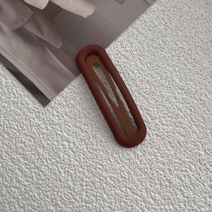 Solid color matte hairpin