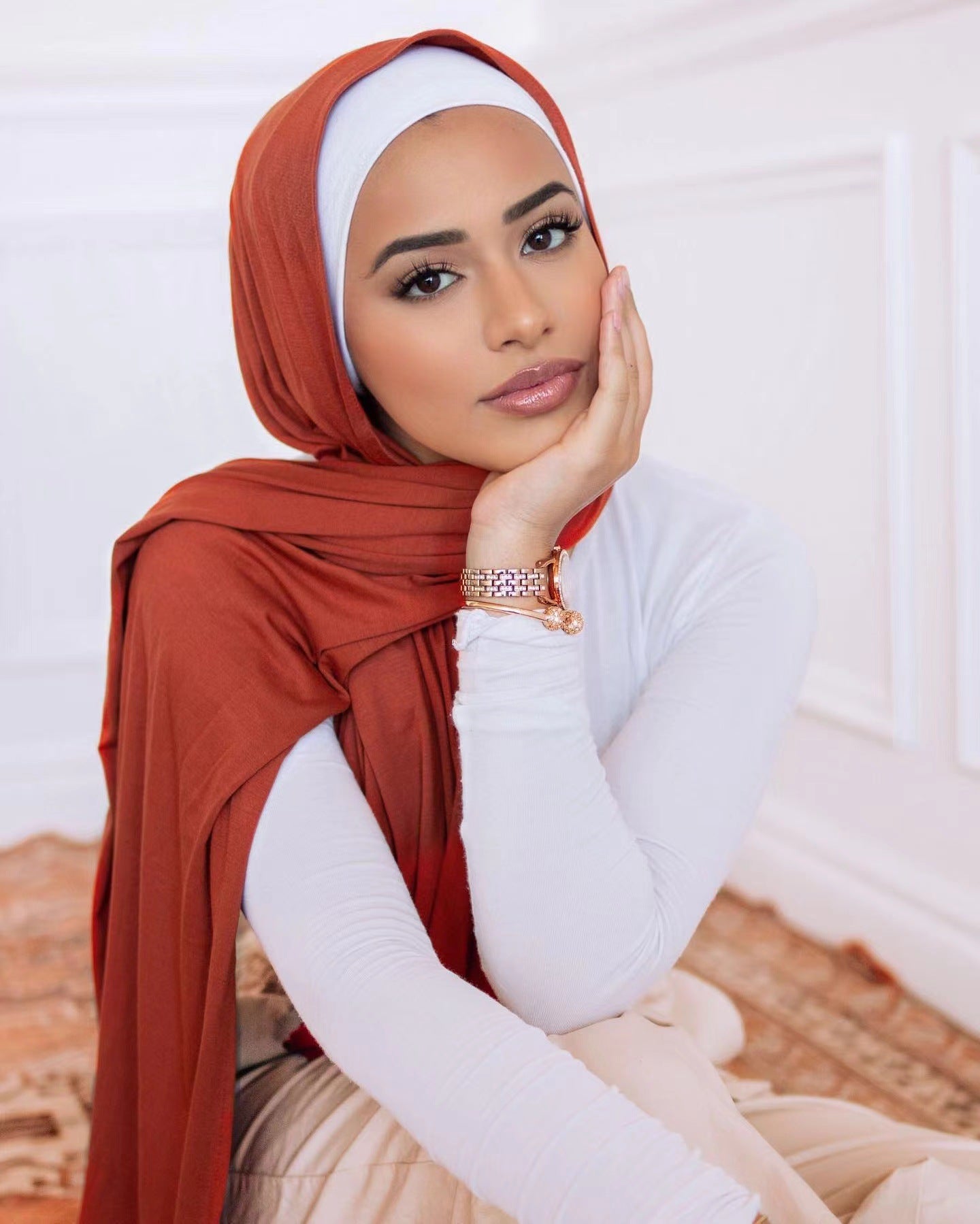 solid color modal scarf