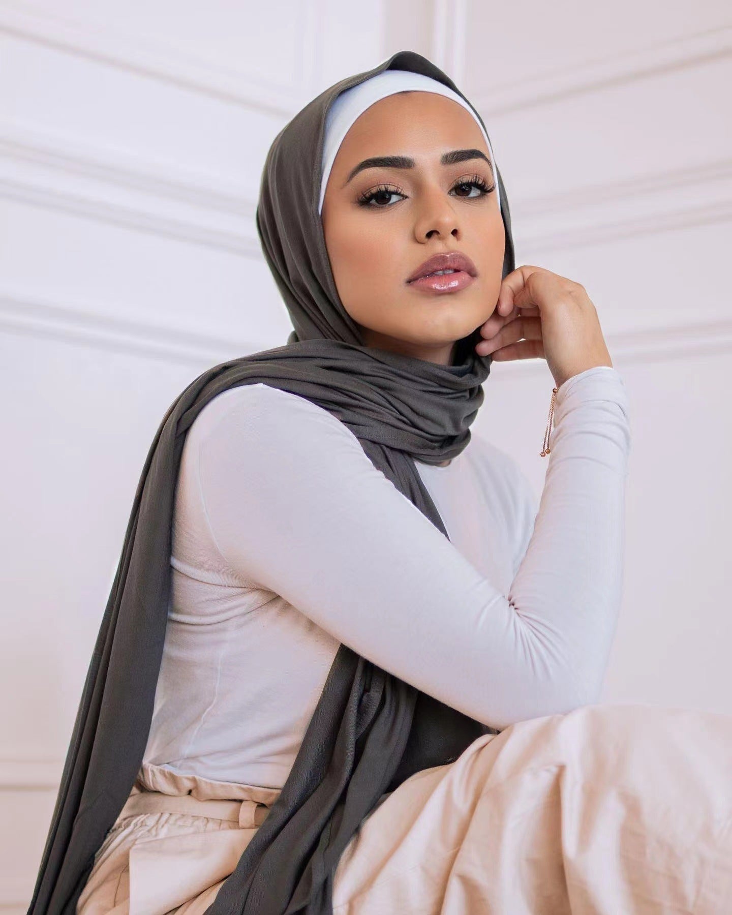 solid color modal scarf
