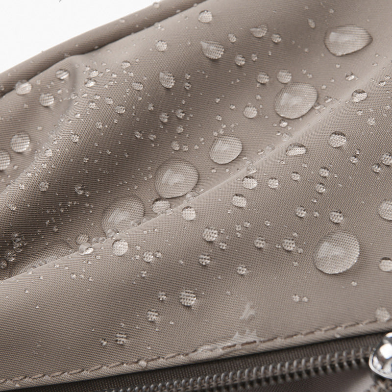 Solid-color Oxford fabric crossbody bag