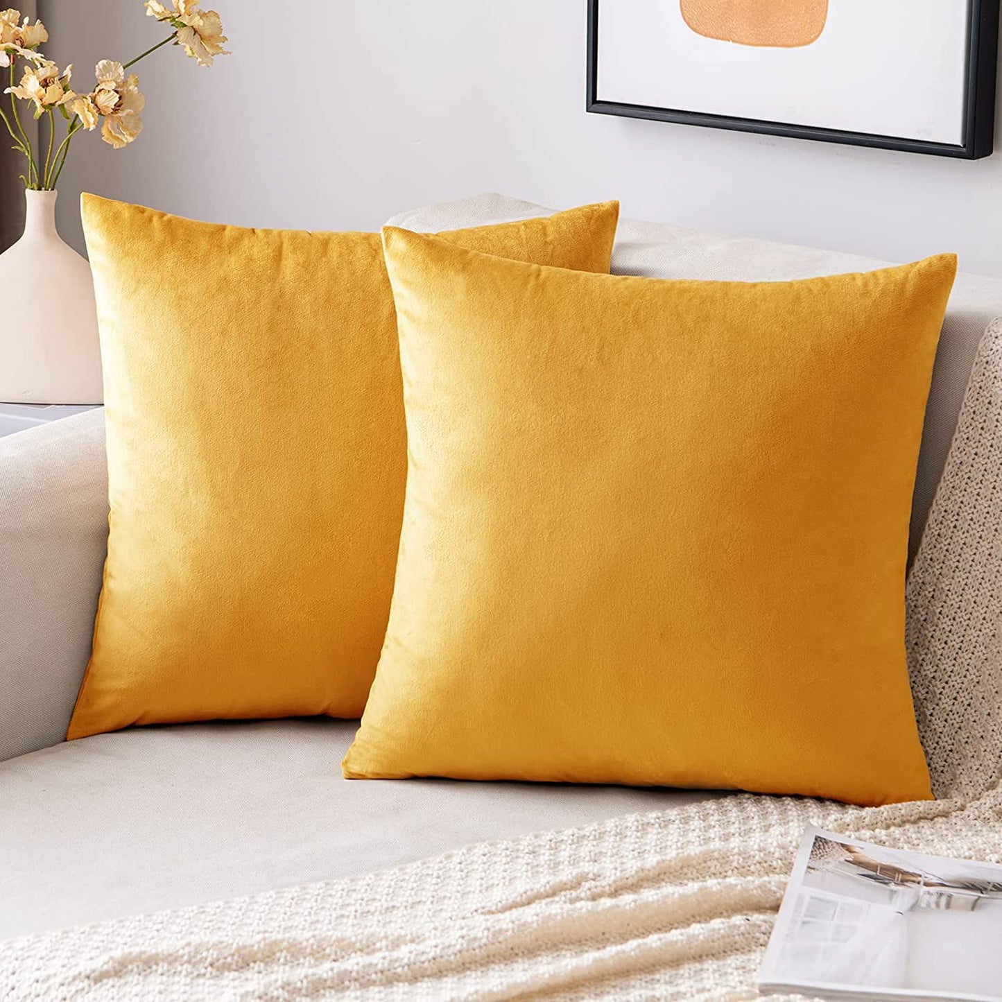 Solid color pillow case