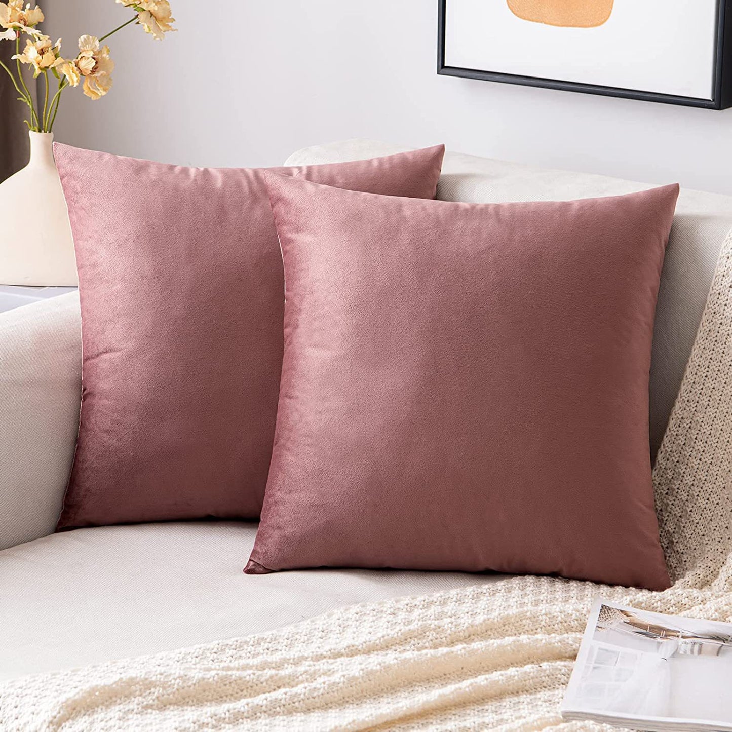 Solid color pillow case