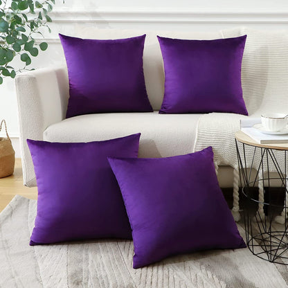 Solid color pillow case
