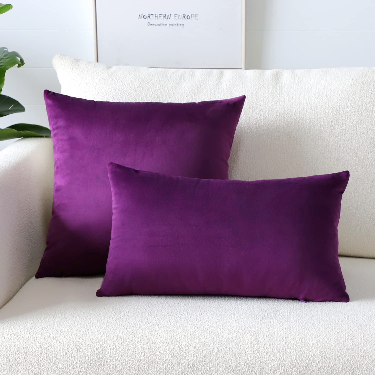 Solid color pillow case