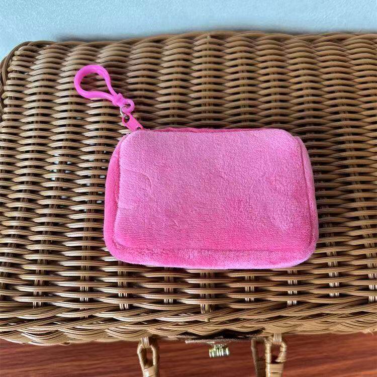 Solid Color Plush Coin Purse