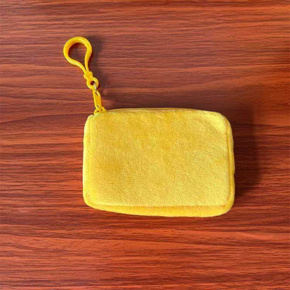 Solid Color Plush Coin Purse