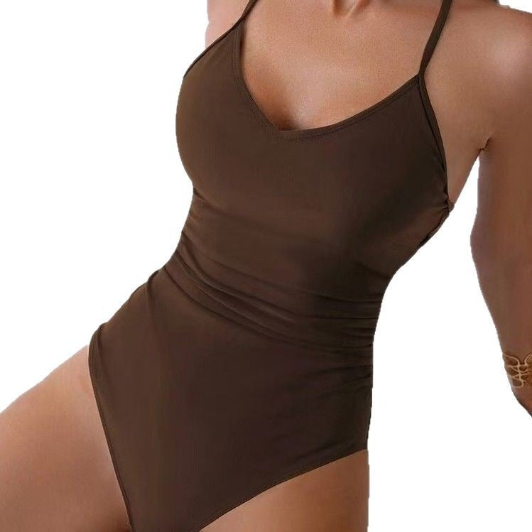Solid Color Ring Sport Bikini