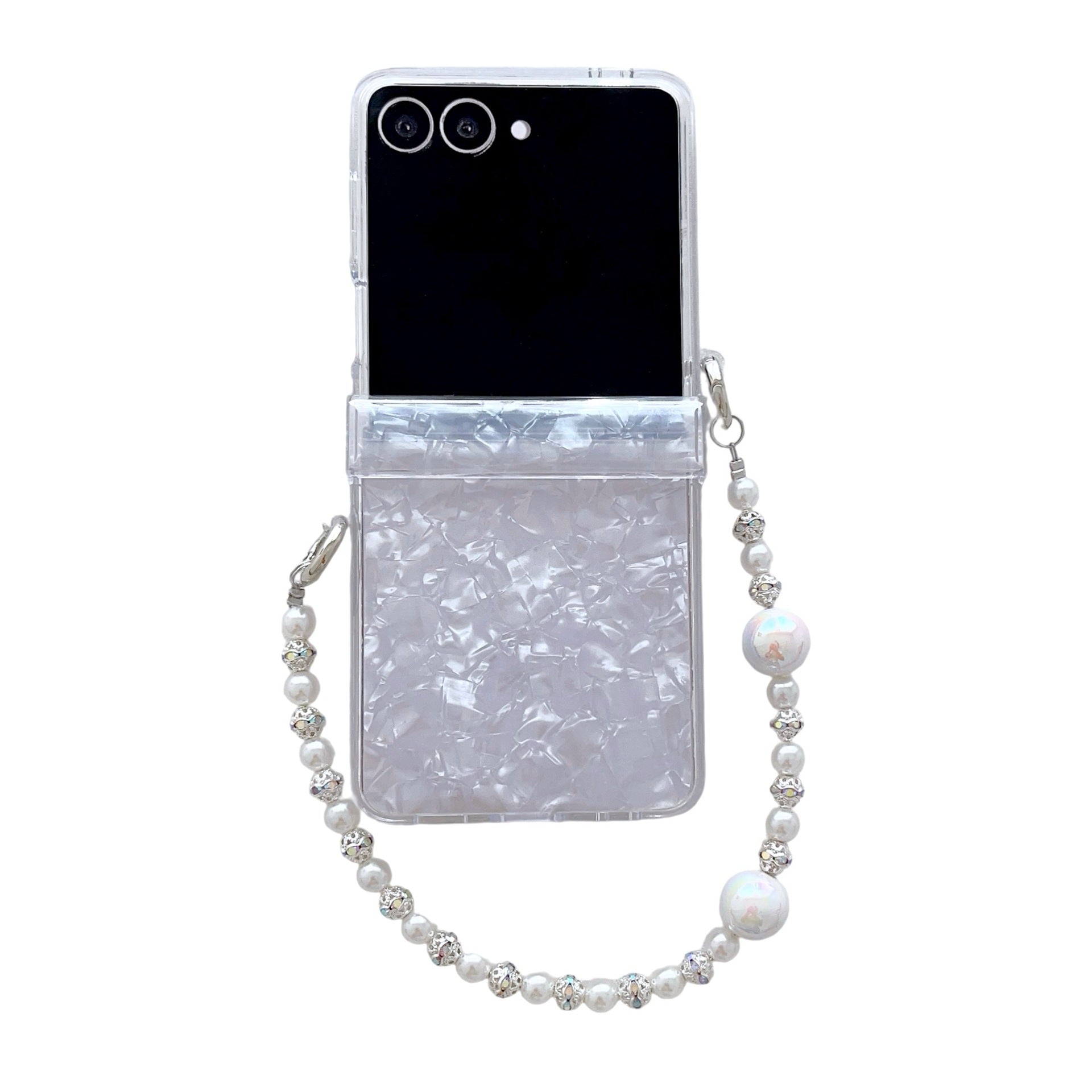 Solid-color shell with shell patterns for mobile phones
