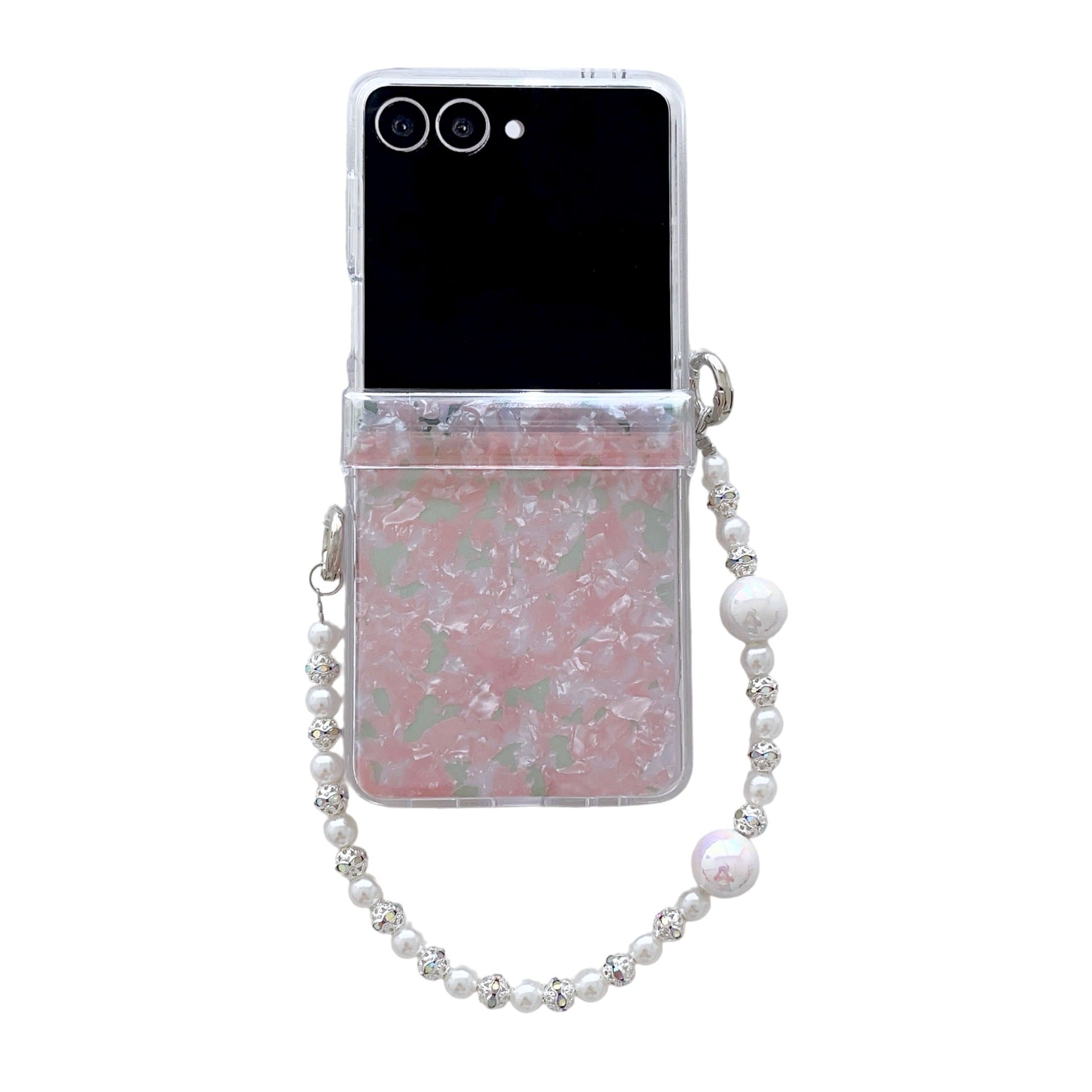 Solid-color shell with shell patterns for mobile phones