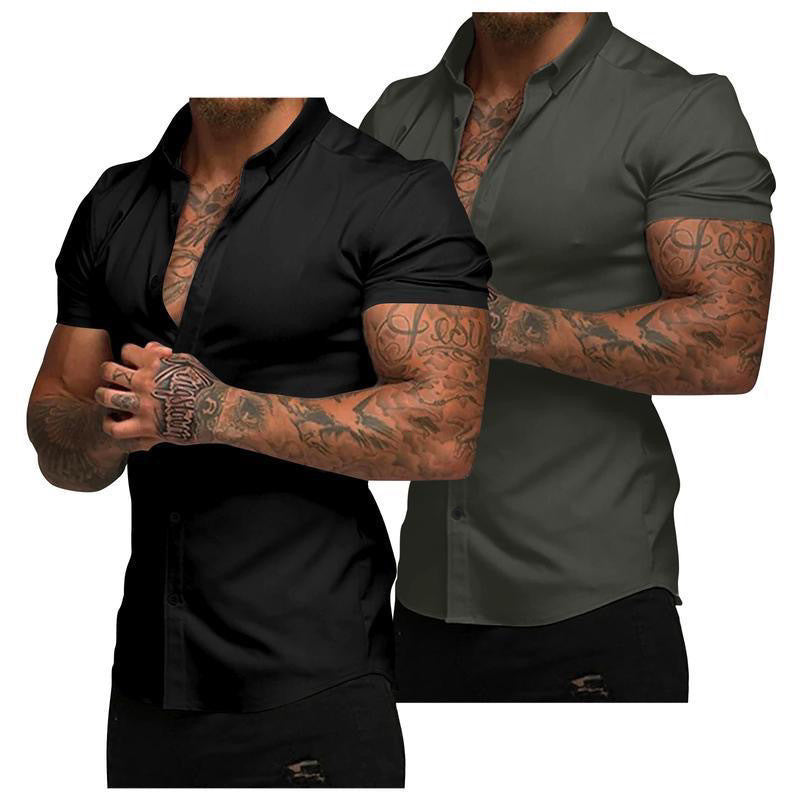 Solid-Color Shirts for Men