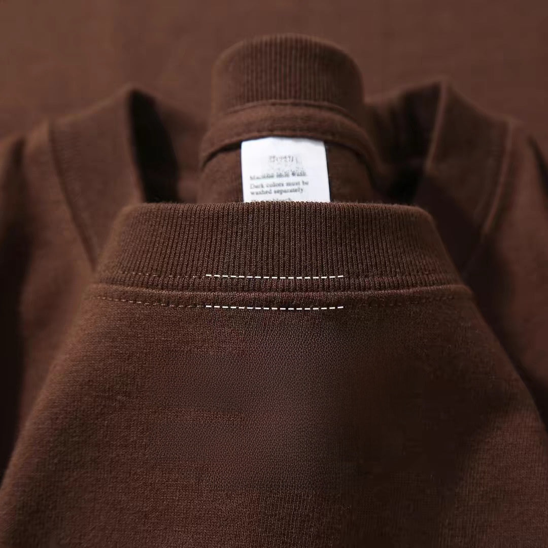 Solid-color short-sleeve