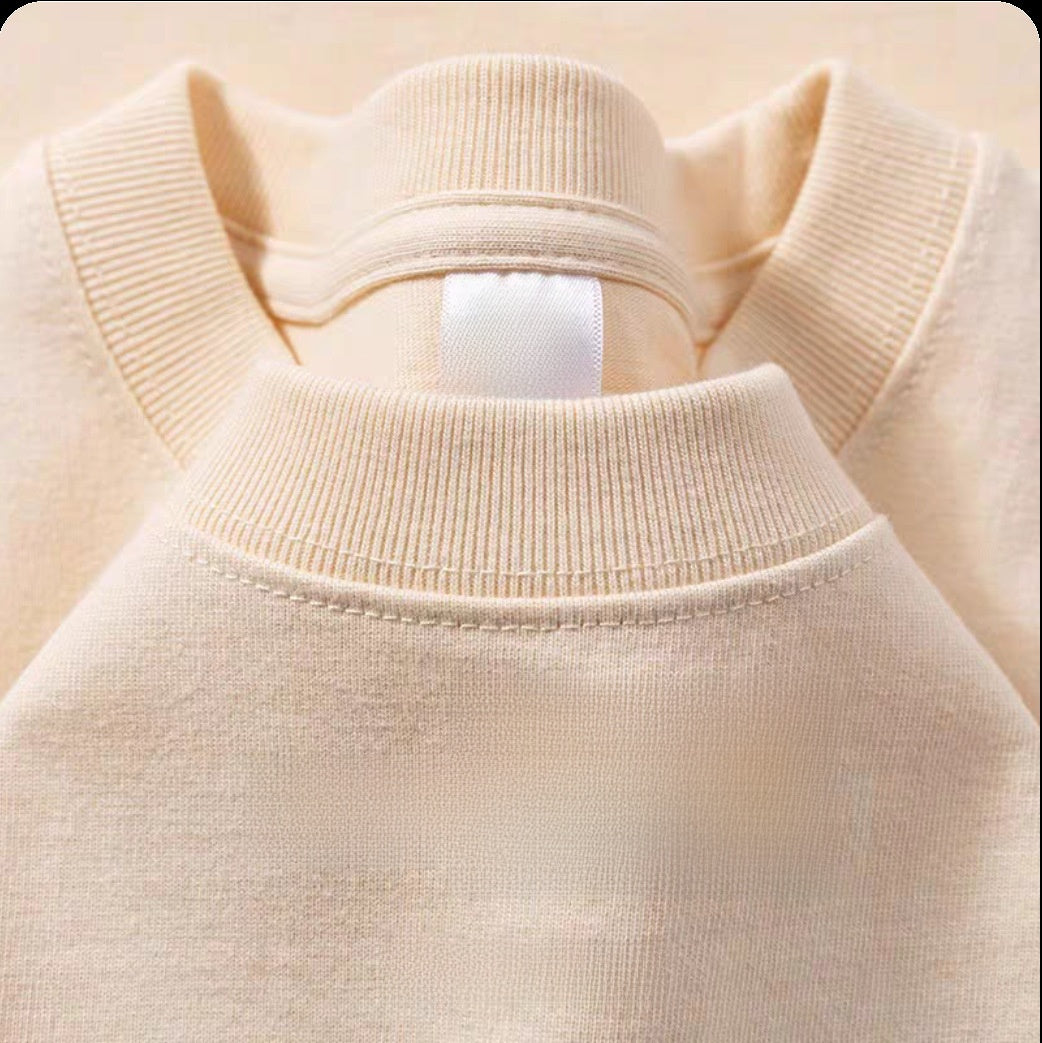 Solid-color short-sleeve