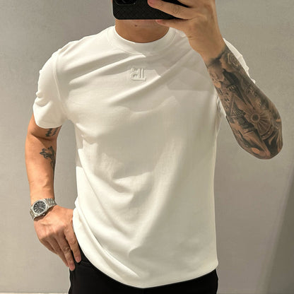 Solid color short sleeve