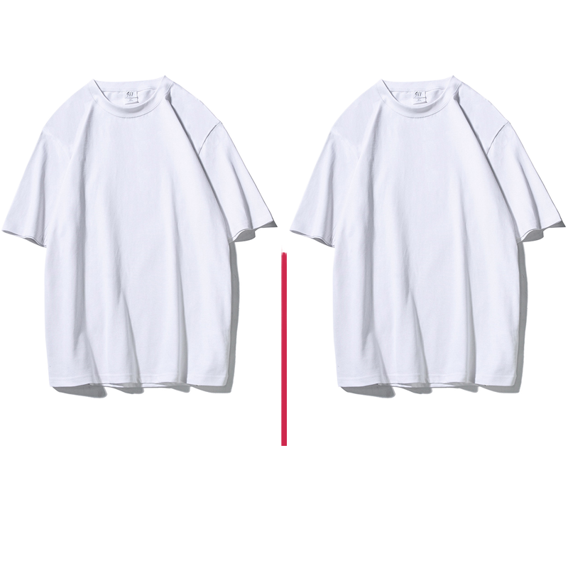 Solid-color short-sleeved T-shirt