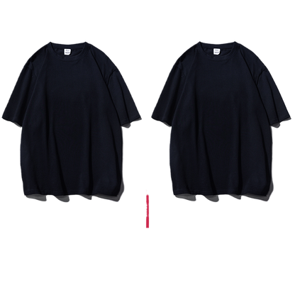 Solid-color short-sleeved T-shirt