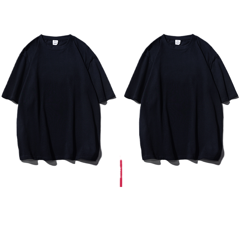 Solid-color short-sleeved T-shirt