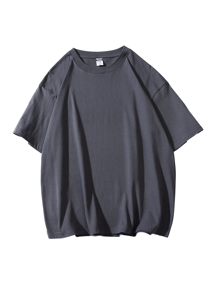 Solid-color short-sleeved T-shirt