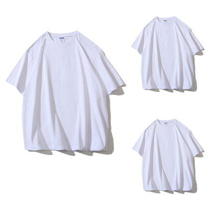 Solid-color short-sleeved T-shirt
