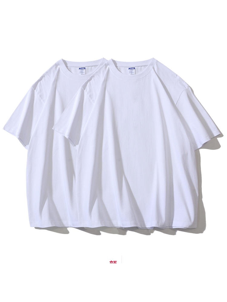 Solid-color short-sleeved T-shirt