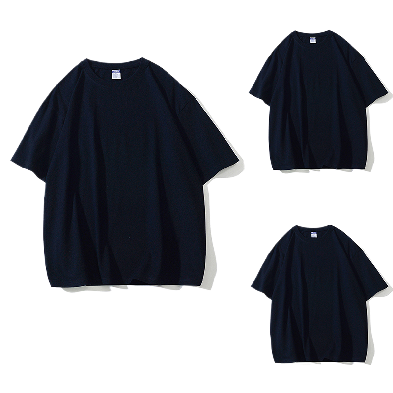 Solid-color short-sleeved T-shirt