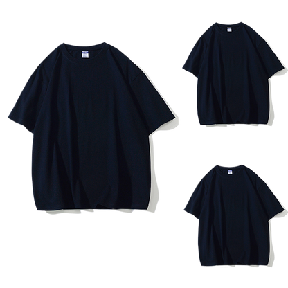 Solid-color short-sleeved T-shirt