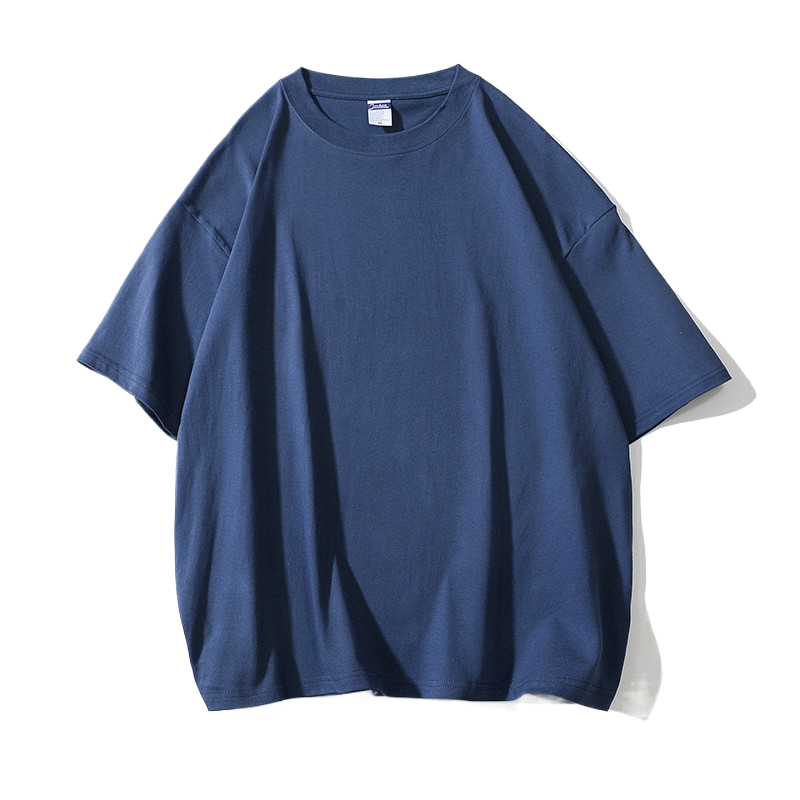 Solid-color short-sleeved T-shirt