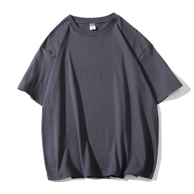 Solid-color short-sleeved T-shirt
