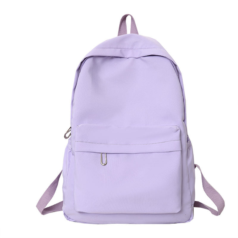 Solid-color simple backpack