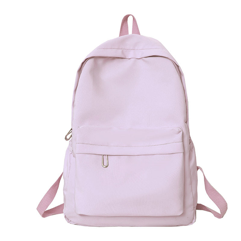 Solid-color simple backpack
