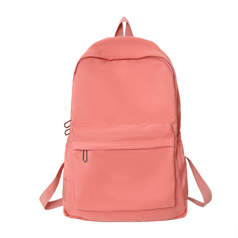 Solid-color simple backpack