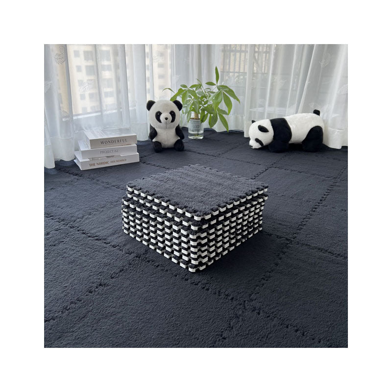 Solid color stitching floor mat
