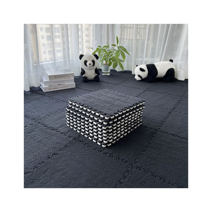 Solid color stitching floor mat
