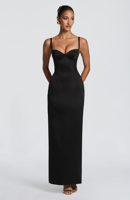 Solid Color Strapless Bodycon Dress